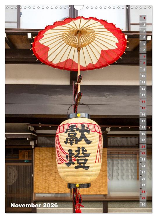 Produktbild: DER ZAUBER JAPANS Faszinierende Impressionen (Wandkalender 2026 DIN A3 hoch), CALVENDO Monatskalender