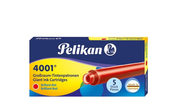 Produktbild: Pelikan Tintenpatrone 4001 GTP/5 brillant-rot
