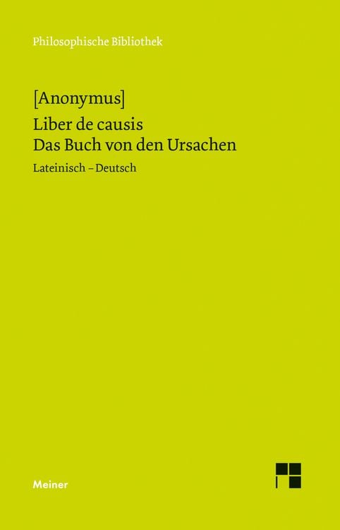 Produktbild: Liber de causis. Das Buch von den Ursachen