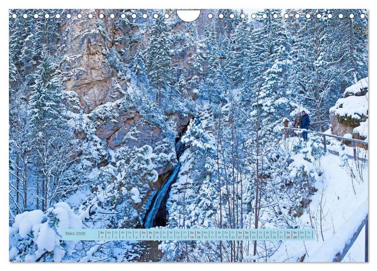 Produktbild: Mittenwald rundherum ein Wintertraum (Wandkalender 2026 DIN A4 quer), CALVENDO Monatskalender