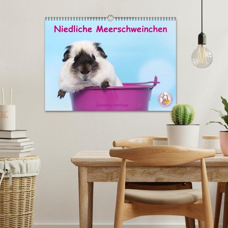 Produktbild: Niedliche Meerschweinchen (Wandkalender 2027 DIN A3 quer), CALVENDO Monatskalender