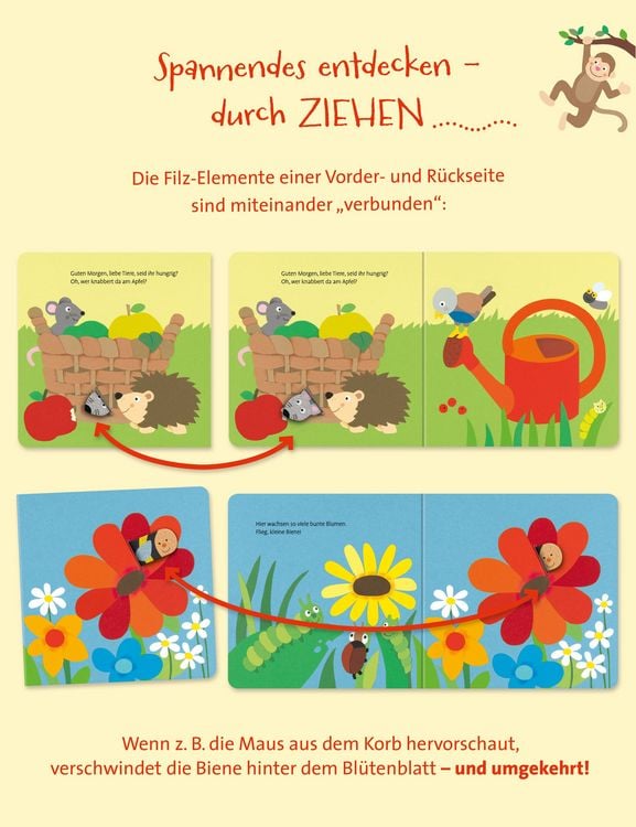 Produktbild: Mein erstes Zieh- und Spielbuch: Im Garten