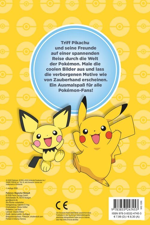 Produktbild: Pok&eacute;mon: Magischer Malspa&szlig; - Entdecke verborgene Motive!
