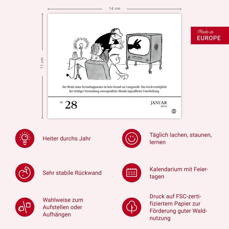 Produktbild: Loriot Tagesabrei&szlig;kalender 2027