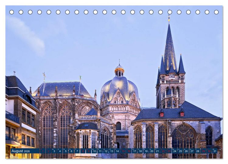 Produktbild: 75 Jahre Nordrhein-Westfalen - Ein Bundesland feiert Geburtstag (Tischkalender 2026 DIN A5 quer), CALVENDO Monatskalender