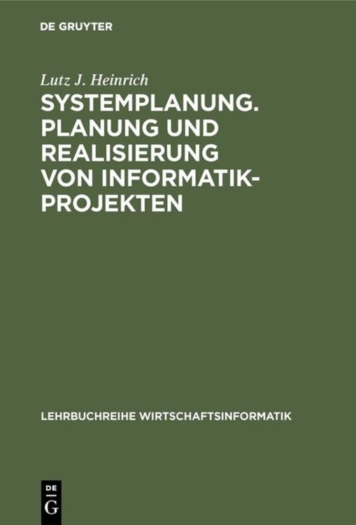 Produktbild: Systemplanung. Planung und Realisierung von Informatik-Projekten