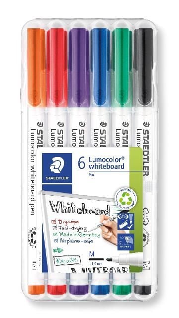 Produktbild: STAEDTLER Whiteboard-Marker Lumocolor whiteboard pen 301, 6er Set