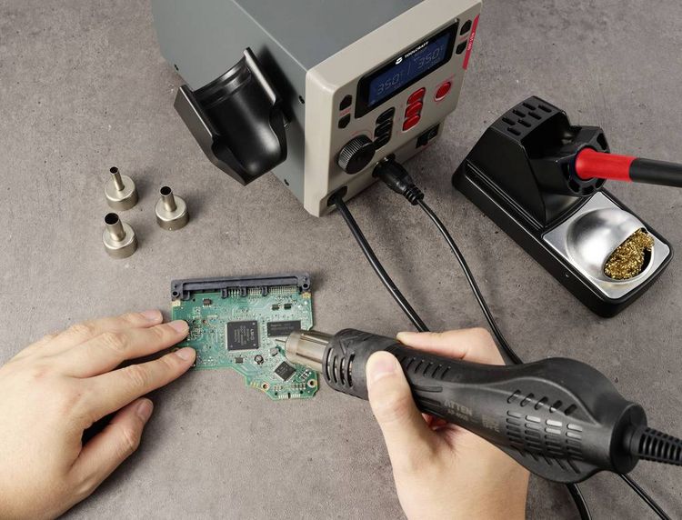 Produktbild: TOOLCRAFT RST-280 L&ouml;tstation Set digital 865W 80 - 500&deg;C inkl. L&ouml;tspitze