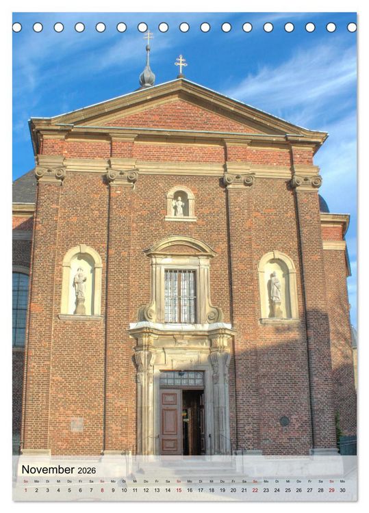 Produktbild: Kirchen in D&uuml;sseldorf (Tischkalender 2026 DIN A5 hoch), CALVENDO Monatskalender