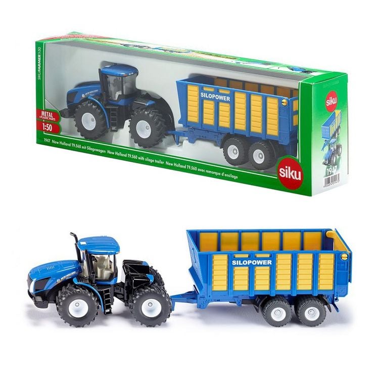 Siku 1805 - Vrachtwagen met New Holland Tractoren 1:87 - De Boer