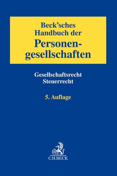 Produktbild: Beck'sches Handbuch der Personengesellschaften