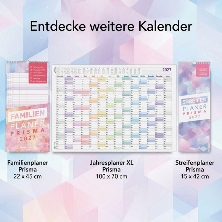 Produktbild: Jahresplaner XL Prisma 14 Mon 1 Stk. gerollt 2027