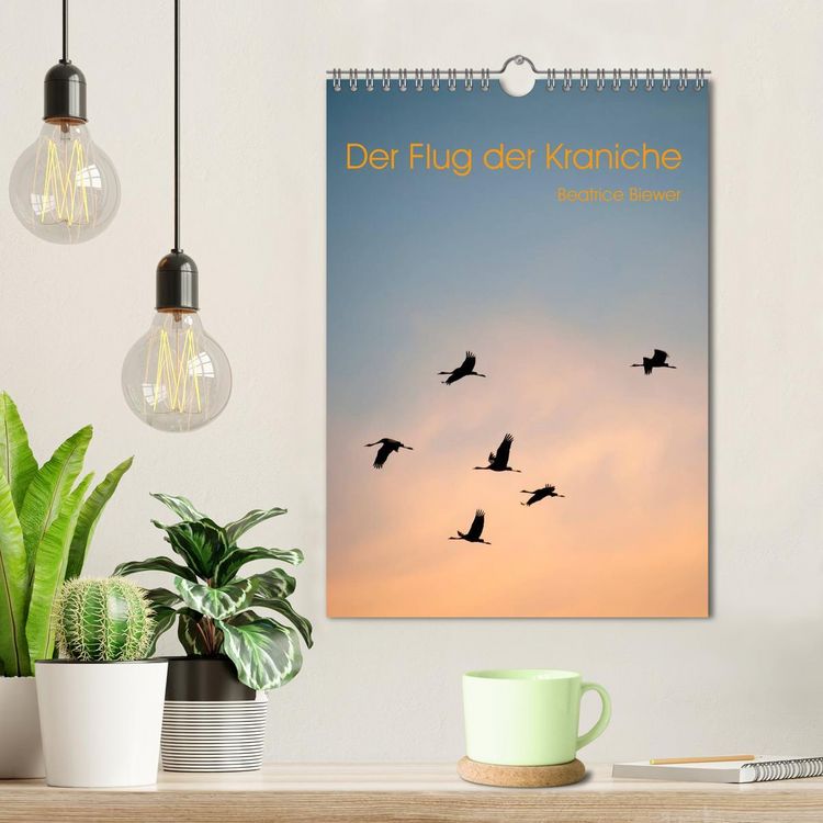 Produktbild: Der Flug der Kraniche (Wandkalender 2026 DIN A4 hoch), CALVENDO Monatskalender