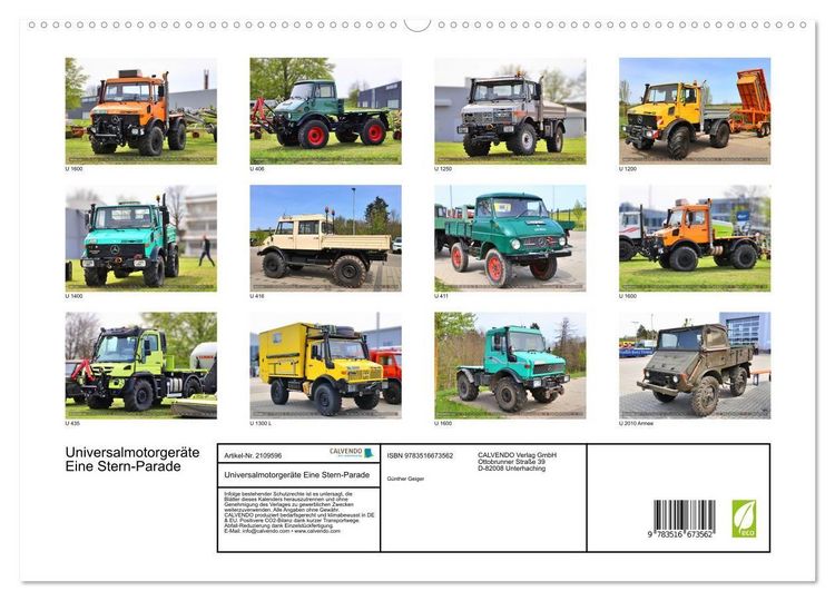 Produktbild: Universalmotorger&auml;te Eine Stern-Parade (hochwertiger Premium Wandkalender 2026 DIN A2 quer), Kunstdruck in Hochglanz