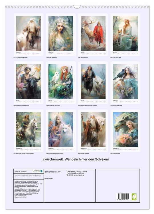 Produktbild: Zwischenwelt. Wandeln hinter den Schleiern (Wandkalender 2026 DIN A2 hoch), CALVENDO Monatskalender