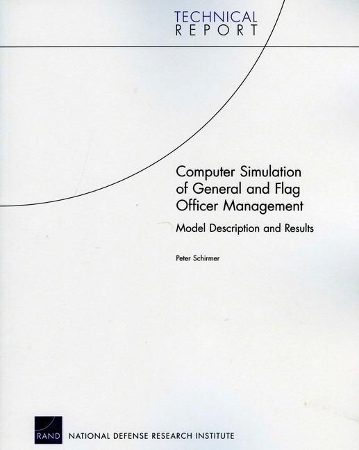 Produktbild: Computer Simulation of General and Flag Officer Management
