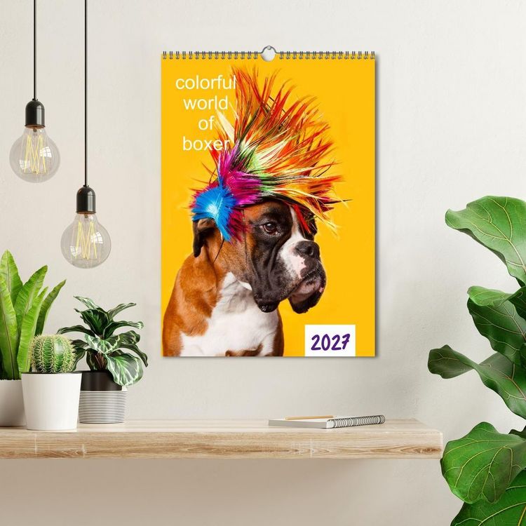 Produktbild: colorful world of boxer 2027 (Wandkalender 2027 DIN A3 hoch), CALVENDO Monatskalender