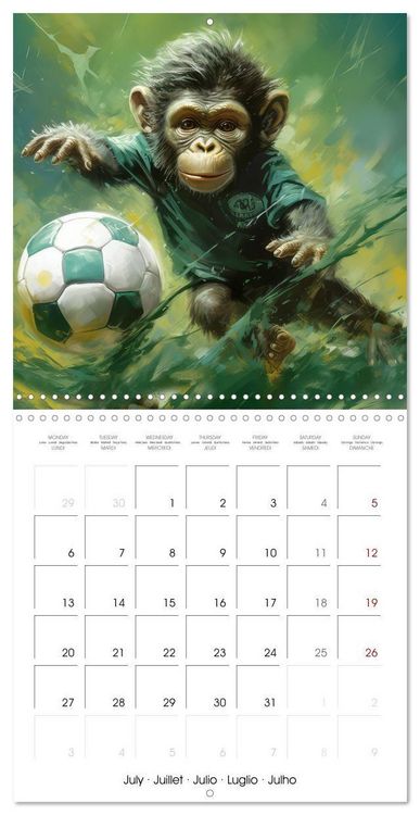 Produktbild: Kicking baby monkeys (Wall Calendar 2026 12 &times; 12 Inch) CALVENDO 12 Month Wall Calendar