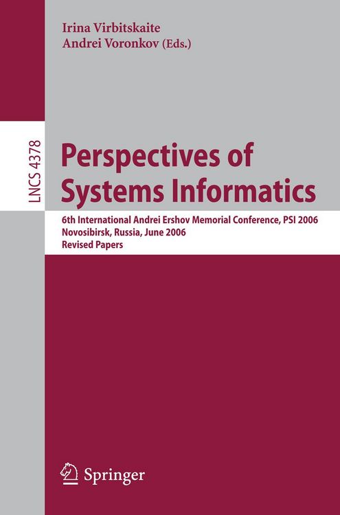 Produktbild: Perspectives of Systems Informatics