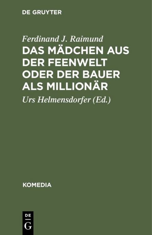 Produktbild: Das M&auml;dchen aus der Feenwelt oder Der Bauer als Million&auml;r