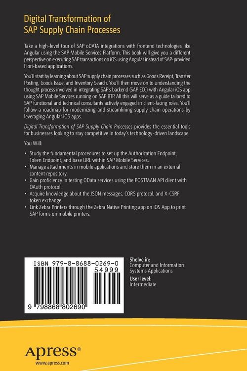 Produktbild: Digital Transformation of SAP Supply Chain Processes