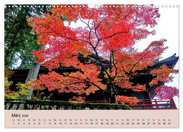 Produktbild: Japan im Herbst (Wandkalender 2026 DIN A3 quer), CALVENDO Monatskalender