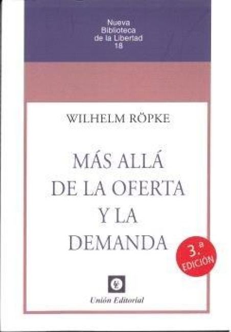 Produktbild: M&aacute;s All&aacute; De La Oferta Y La Demanda