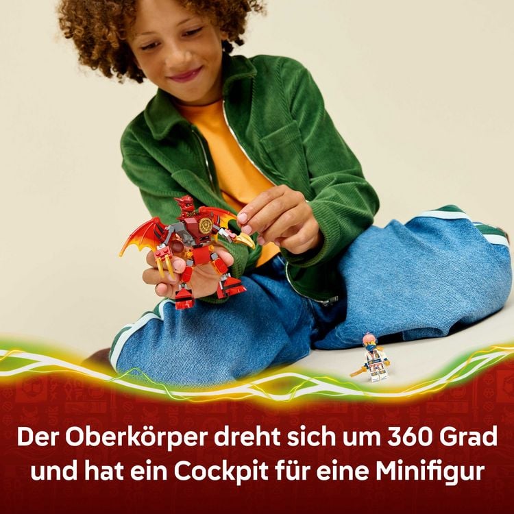 Produktbild: LEGO NINJAGO 71851 Kais Drachen-Mech Battle Set, Spielzeug mit 3 Figuren