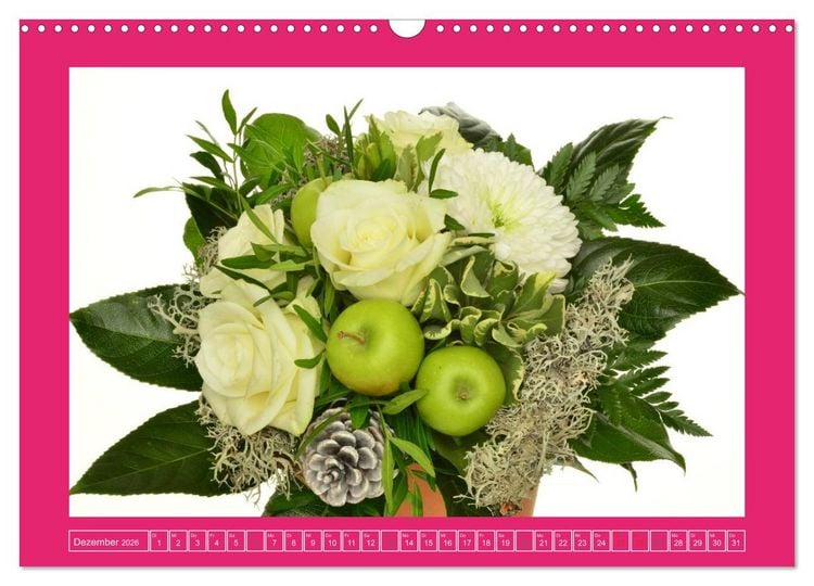 Produktbild: F&uuml;r jeden Monat ein Dankesch&ouml;n an Dich! - 12 Blumenstr&auml;u&szlig;e (Wandkalender 2026 DIN A3 quer), CALVENDO Monatskalender