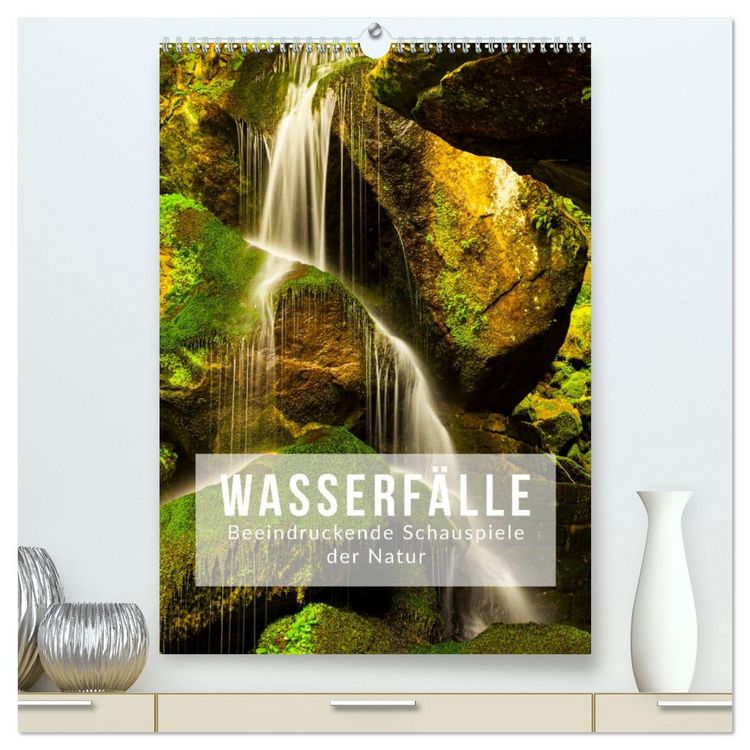 Produktbild: Wasserf&auml;lle. Beindruckende Schauspiele der Natur (hochwertiger Premium Wandkalender 2026 DIN A2 hoch), Kunstdruck in Hochglanz