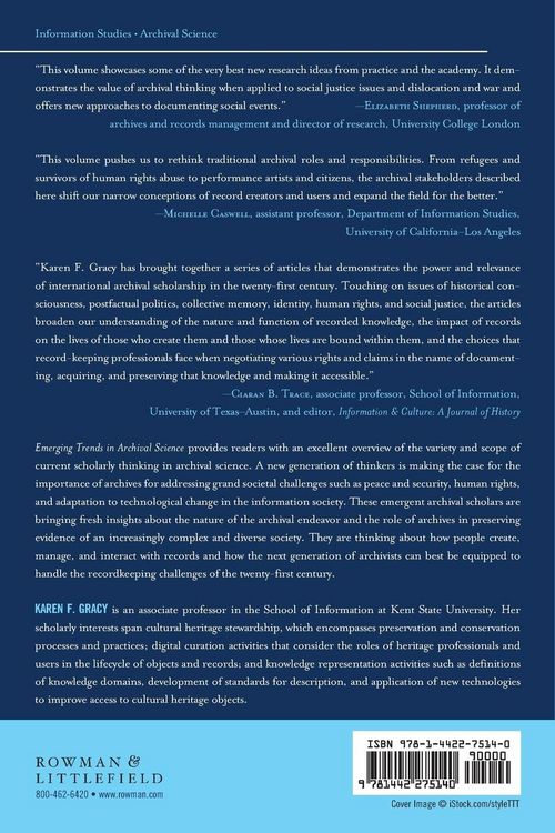 Produktbild: Emerging Trends in Archival Science