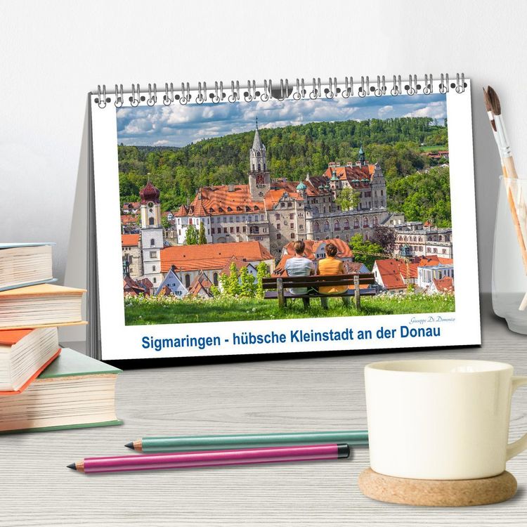 Produktbild: Sigmaringen - h&uuml;bsche Kleinstadt an der Donau (Tischkalender 2026 DIN A5 quer), CALVENDO Monatskalender