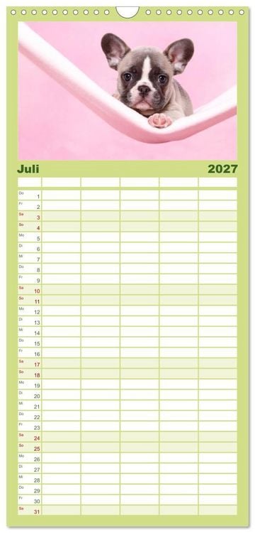 Produktbild: Familienplaner 2027 - Der Bully - Kalender Familienplaner hoch mit 5 Spalten (Wandkalender, 21 x 45 cm) CALVENDO