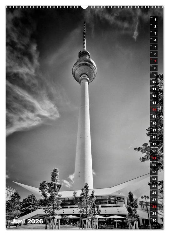 Produktbild: STADTBILDER Monochrome Momente (hochwertiger Premium Wandkalender 2026 DIN A2 hoch), Kunstdruck in Hochglanz