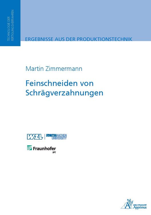 Produktbild: Feinschneiden von Schr&auml;gverzahnungen