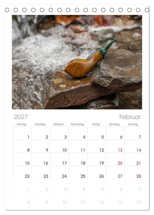 Produktbild: Tischplaner 2027 - Tabakpfeifenkunst (A5 Tischkalender zum Aufstellen) CALVENDO
