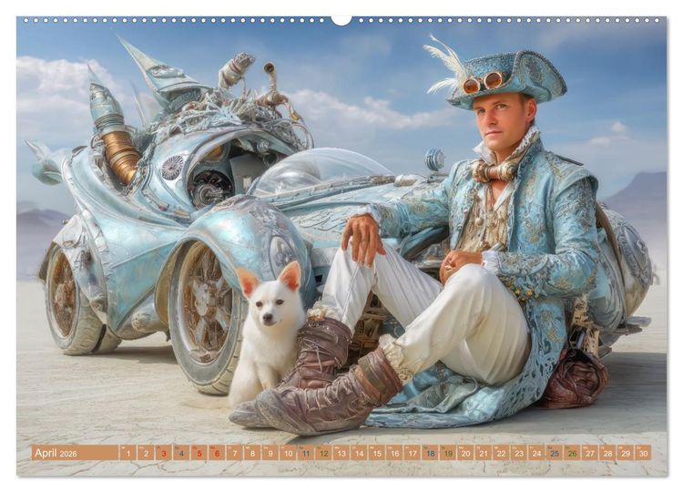 Produktbild: Verr&uuml;ckte Vehicles &ndash; Erfindungsgeist pur (hochwertiger Premium Wandkalender 2026 DIN A2 quer), Kunstdruck in Hochglanz
