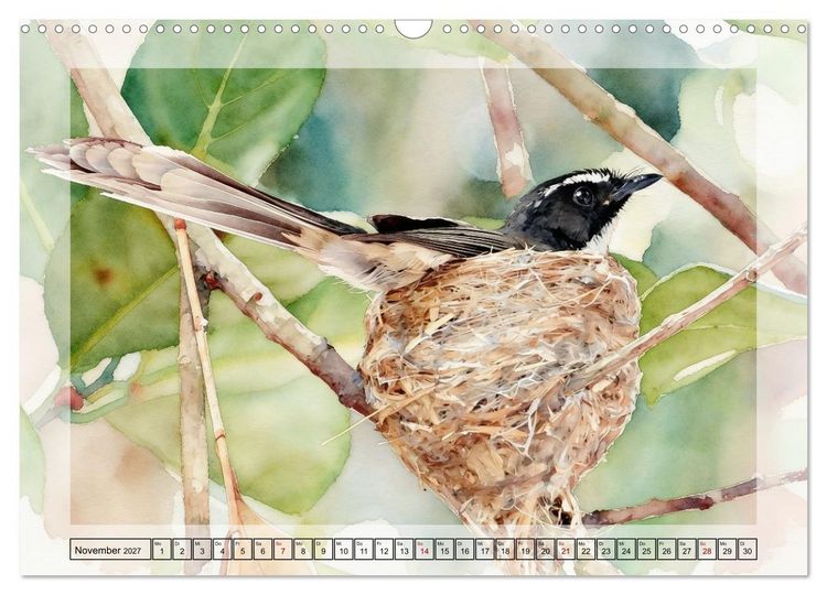 Produktbild: Zauberhaftes Nestgefl&uuml;ster (Wandkalender 2027 DIN A3 quer), CALVENDO Monatskalender