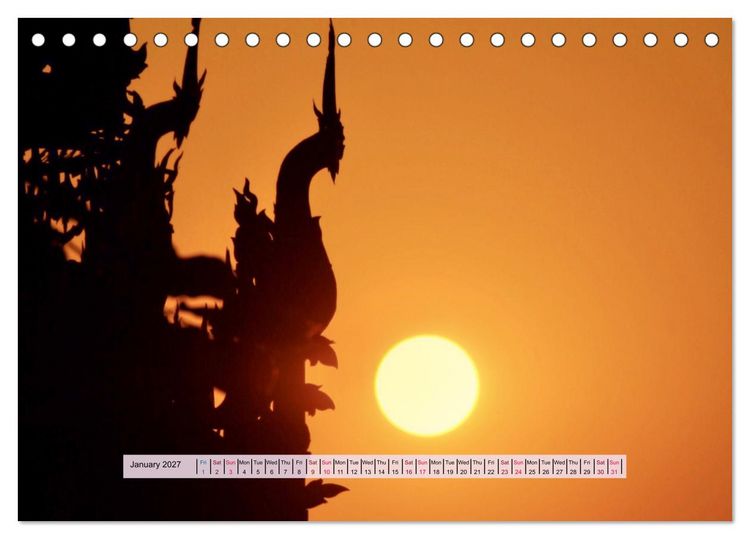 Produktbild: Spiritual Light of Asia (Desk Calendar 2027 DIN A5 landscape), CALVENDO 12 Month DeskCalendar