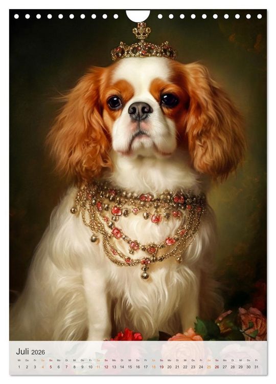 Produktbild: Cavalier King Charles Spaniel (Wandkalender 2026 DIN A4 hoch), CALVENDO Monatskalender