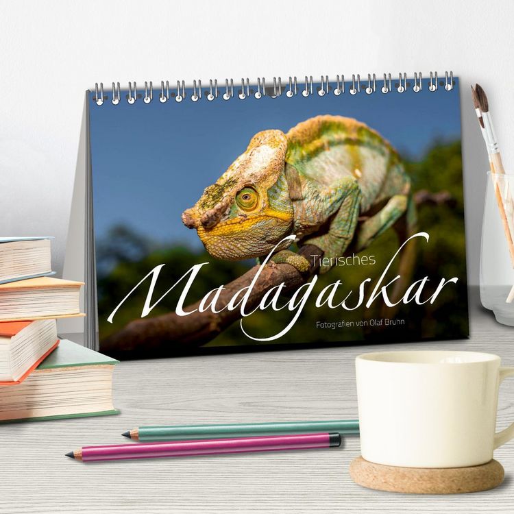 Produktbild: Tierisches Madagaskar (Tischkalender 2026 DIN A5 quer), CALVENDO Monatskalender