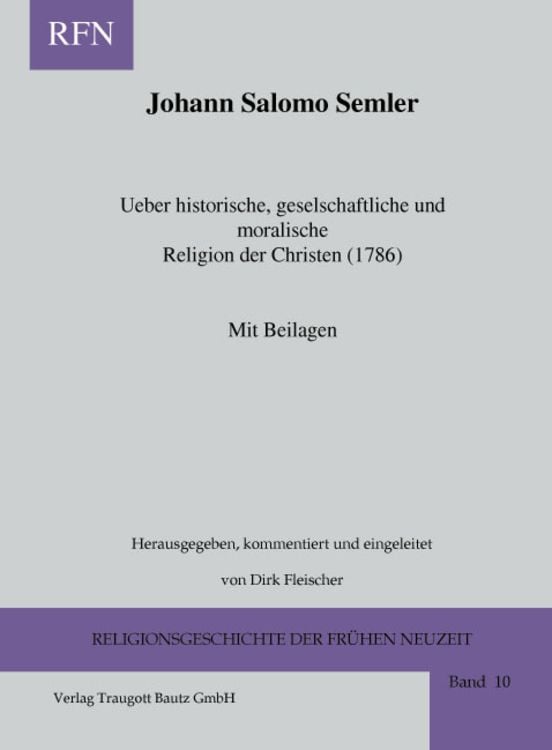 Produktbild: Johann Salomo Semler