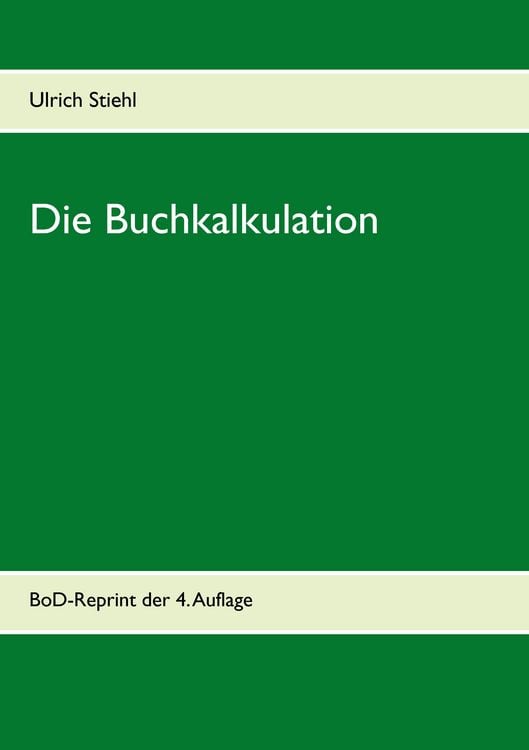 Produktbild: Die Buchkalkulation