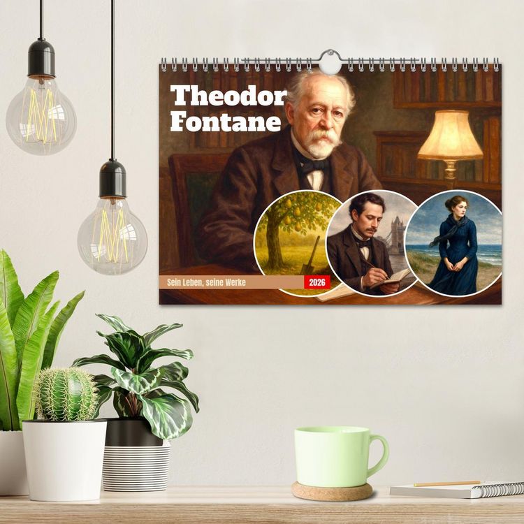 Produktbild: Theodor Fontane (Wandkalender 2026 DIN A4 quer), CALVENDO Monatskalender