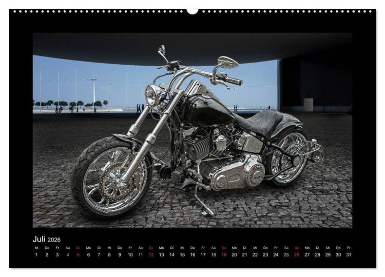 Produktbild: Motorrad-Tr&auml;ume &ndash; Chopper und Custombikes (hochwertiger Premium Wandkalender 2026 DIN A2 quer), Kunstdruck in Hochglanz