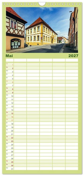 Produktbild: Familienplaner 2027 - Bad Staffelstein - Gottesgarten am Obermain mit 5 Spalten (Wandkalender, 21 x 45 cm) CALVENDO