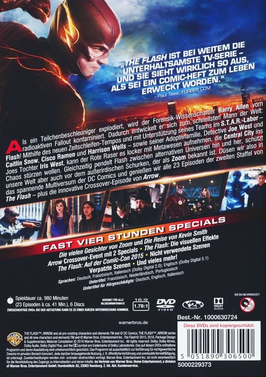 The Flash - Die komplette 2. Staffel [6 DVDs]