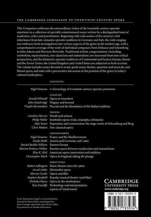 Produktbild: The Cambridge Companion to Twentieth-Century Opera