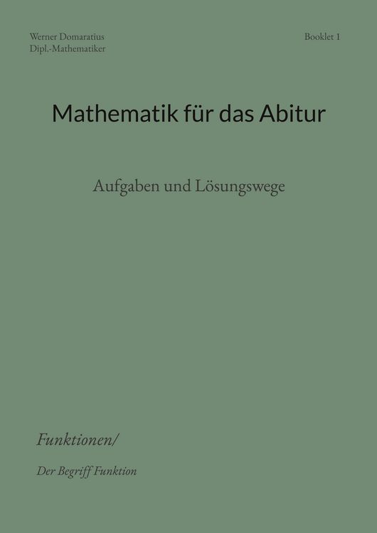 Produktbild: Mathematik f&uuml;r das Abitur