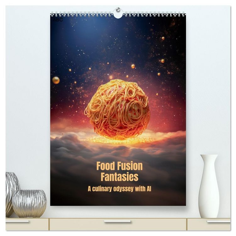 Produktbild: Food Fusion Fantasies (High Quality Premium Wall Calendar 2026 DIN A2 portrait),CALVENDO 12 Month Wall Calendar